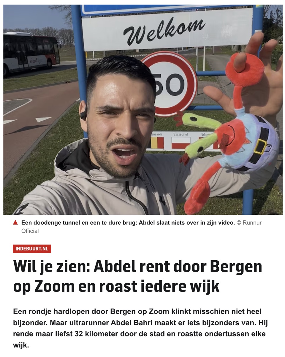 Artikel over 32 kilometer door Bergen op Zoom
